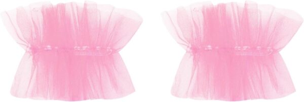 Odizli Ballerina Costume for Girls Flutter Sleeve Lace Pearl Embroidered Tulle Tutu Ballet Dress + Hair Clip + Armbands - Image 4