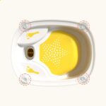 Baby Bath Seat, Washable Baby Shower Seat with Suction Cup, Backrest Support, Seat Bath Seat, Washable Bath Chair for and Girls, Baby Shower Seat for Babies from 6 Months - Image 6