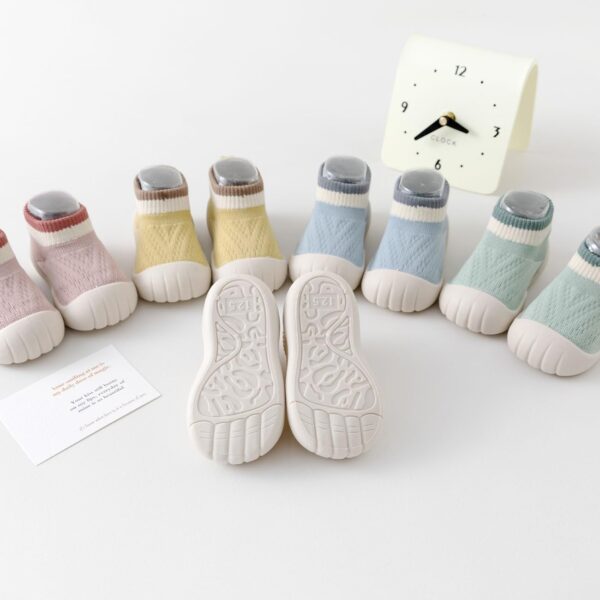 HEOXIN Baby Girls Boys First Walking Shoes, 01, Pink/Green/White/Yellow/Blue, S/M/L - Image 7