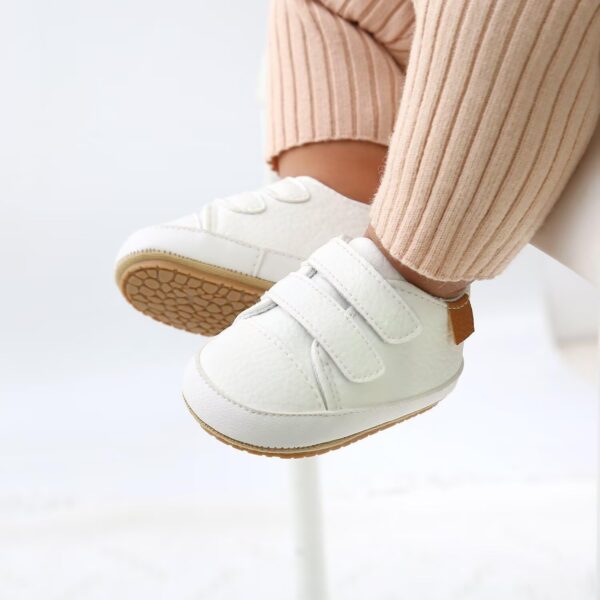 Baby Boys Girls Shoes Non-Slip Rubber Sole High-Top PU Leather Sneakers Infant First Walking Shoes Toddler Crib Shoes Newborn Loafers Flats. - Image 3