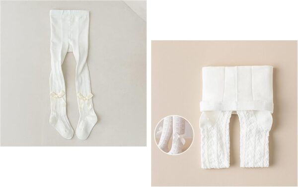 CHUNG Baby Girls Toddlers Infant Thin Mesh Tights Newborn Bowknot Stockings Leggings 0-5Years for Summer - Image 5