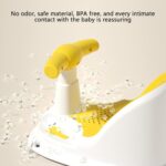 Baby Bath Seat, Washable Baby Shower Seat with Suction Cup, Backrest Support, Seat Bath Seat, Washable Bath Chair for and Girls, Baby Shower Seat for Babies from 6 Months - Image 7