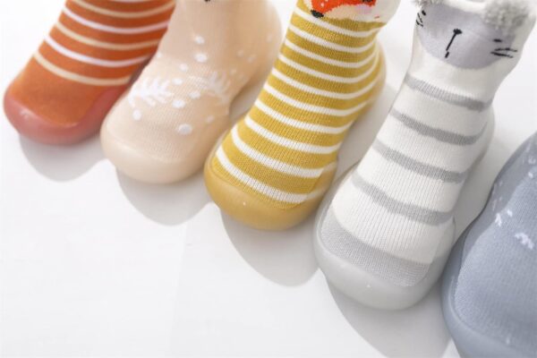 Baby Little Girls Boys Socks with Grips All Weather Moccasins Anti-Slip Fuzzy Slipper Floor Breathable Baby Registry Gifts - Image 3