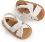 Baby Girls Sandals Summer Cotton Sandals and Walking Shoes Open Toe Sandals - Image 5