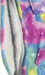 Shamdon Home Collection Kids Oversized Blanket Hoodie,Wearable Blanket Sweatshirt for Girls Boys, Sherpa FLeece Hooded Pullover with Pocket for Children Teens Aged 5-15 - Image 5