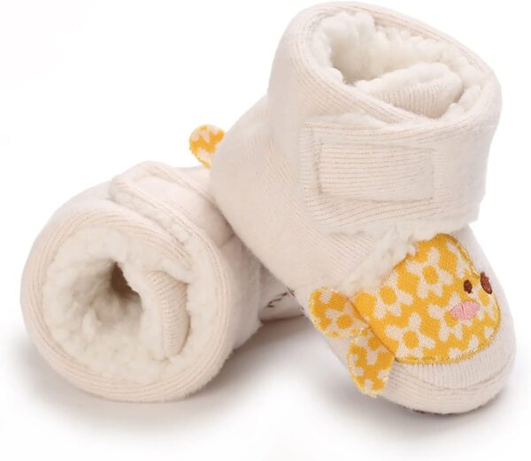 Baby Winter Boots 6 12 Months Infant Boots Boots Baby Girls and Boys Warm Shoes Soft Booties Comfortable Boots Infant Toddler Fish Pattern Print Shoes Baby Shoes 6 12 Months Boy Sock Shoes Baby Boots - Image 5