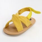 Baby Girls Sandals Summer Cotton Sandals and Walking Shoes Open Toe Sandals - Image 2
