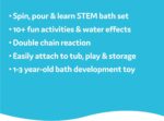 Yookidoo Baby Toddler Bath Toy - Spin 'N' Sprinkle Water Lab with Spinning Gears & Rotating Googly Eyes - Mold Free Suction Cups Attach to Any Tub or Shower(1 2 3 Years Old)- Great Gift for Kids - Image 8