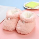 VYLYNL Boy Toddler Size 5 Boots Toddler Winter Plush Thickened Baby Shoes Soft Sole Warm Girls Socks Cotton Shoes For Babys Girls Infant Size 4 Shoes - Image 3
