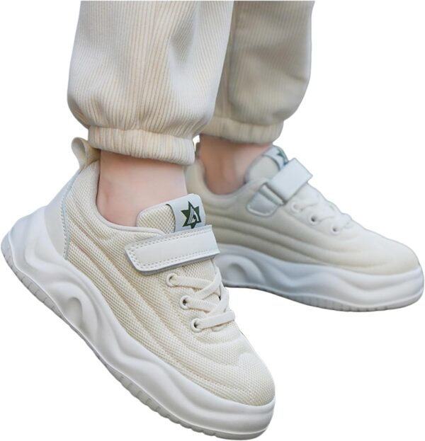 Kids Mesh Easy Fasten Trainer Unisex Trainers Boys Girls Walking Running Shoes Athletic Sneakers Sports Shoes for Little/Big Kids Boys Girls Shoes Kids Tennis Athletic Lightweight Sneakers - Image 2