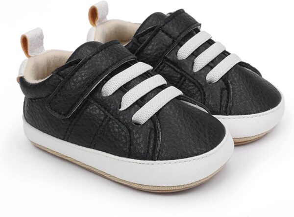 RVROVIC Baby Boys Girls Sneakers Anti-Slip Oxford Loafer Flats Infant Toddler PU Leather Soft Sole Baby Shoes - Image 5
