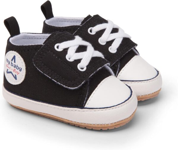 RVROVIC Baby Boys Girls Shoes Canvas Toddler Sneakers Anti-Slip Infant First Walkers 0-18 Months - Image 6