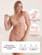 momcozy Nursing Bras for Breastfeeding, YN21 Seamless Ultra Comfort Maternity Bra, Natural Shape, Pregnancy Sleep Bralette - Image 4