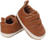 Toddler PU Sneakers Infant Baby Boy Girl Prewalkers Non Slip Rubber Sole Crib Trainers First Walking Shoes Sneakers - Image 2