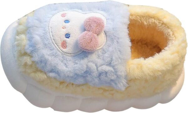 SRTUMEY Toddler Girls Slippers Boys Toddler Fluffy Home Slippers Winter Warm Indoor Cute Animal Cartoon Home Shoes Plush Full Wrapped Home Slippers - Image 2
