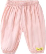 Oyolan Baby Boys Girls Long Bloomers Joggers Kids Summer Spring Soft Thin Harem Pants