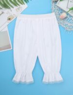 Kids Baby Girls Edwardian Victorian Pantaloons Lace Trim Bloomer Fancy Dress Pumpkin Pants Underpant - Image 5