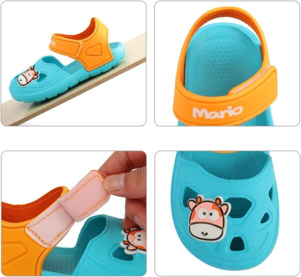Cheerful Mario Toddlers Boys Girls Sandals Garden Shoes Clogs Little Kids Beach Pool Shoes in Summer - Image 3
