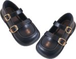 Girls' Shoes Princess Shoes Baby Girls School Shoes Girls Mary Jane Flats Shoes Flat School Shoes Non-Slip Oxford Loafer Flats Infant Baby Boys Girls Princess Soft Sole