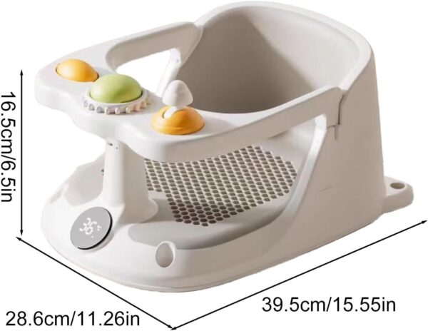 Baby Bath Seat - Baby Chair with Suction Cups | Non Slip Toddler Bath Toys for Sitting Up for Boys and Girls - Image 6
