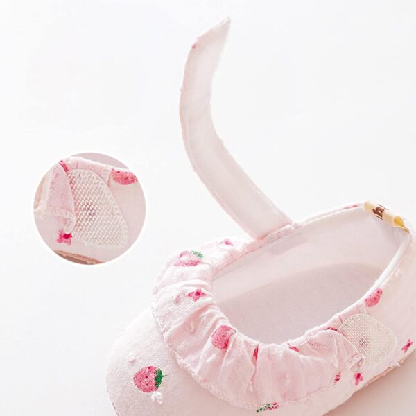 Infant Toddler Shoes Strawberry Prints Soft Soled Non Slip Socks Baby Floor Shoes Socks Spring and Summer Floor Socks Strip Shoes - Image 3