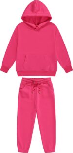 Kids Boys Girls Hoodie Sweatshirt with Jogger Pants 2 Pieces Tracksuit Set Pullover Tops & Pants Sweatsuit