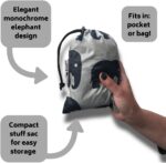 BundleBean - Babywearing Lightweight Raincover (Grey Elephant) - Waterproof & Windproof Baby Carrier, Includes Storage Bag, Silky-Soft Waterproof Fabric, Universal Fit, New Born to 4 Years Old - Image 2