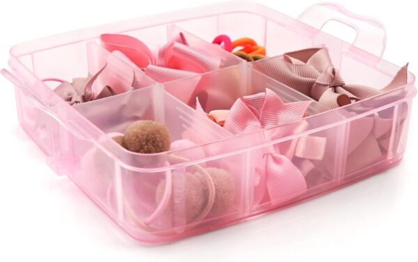 JOYOYO 3 Layer Toddler Girls Gift Box of Hair Accessories - Includes Baby Girl Hair Clips, Bows, DIY Alligator Clips, Headbands - Image 3