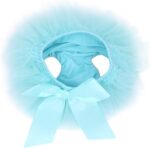ranrann Infant Baby Girls Tulle Ruffle Bowknot Cake Smash Bloomer Diaper Cover and Flower Headband Set Photography Costume - Image 4