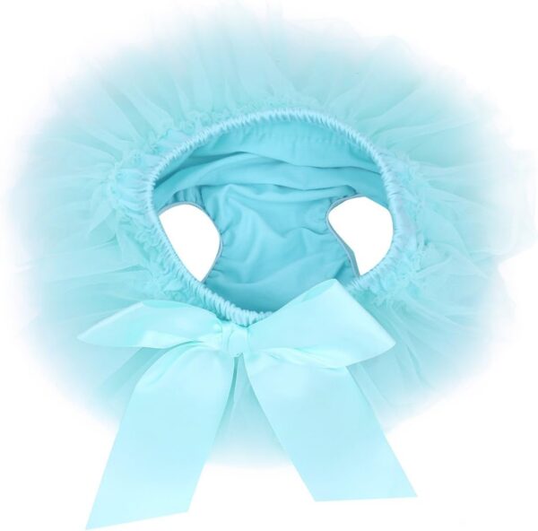 ranrann Infant Baby Girls Tulle Ruffle Bowknot Cake Smash Bloomer Diaper Cover and Flower Headband Set Photography Costume - Image 4