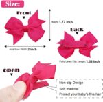 60Pieces Baby Girls Clips 2" Mini Hair Bow Grosgrain Ribbon Hair Bows with Fully Ribbon Lined Alligator Clips for Baby Girls Infant Toddlers Kids 30 Colors in Pairs - Image 2