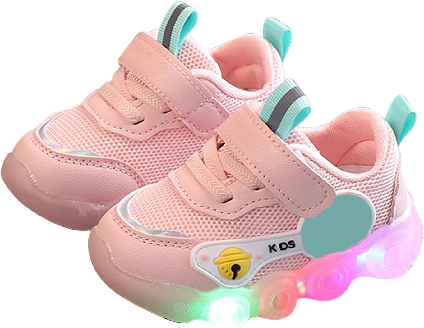 61KpX55nWEL._AC_SL1500_.jpg Kids Light up Trainers Luminous Super Blinking Breathable Outdoor Sport Running Shoes Fantastic Gymnastic Tennis Sneakers Best Gift for Boys and Girls Birthday - Image 1
