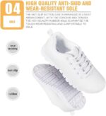 NETILGEN Boys Girls Running Shoes, Lace-up Athletic Tennis Sneakers Breathable Mesh Sports Shoes for Little Kid/Big Kid - Image 7