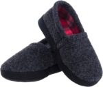 festooning Kids Boys Comfy Warm Indoor House Slippers Fleece Memory Foam Shoes