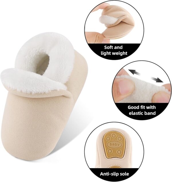 Cheerful Mario Baby Boys Girls Winter Shoes Home Slippers First Walking Shoes Pram Shoes - Image 3