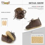 Sonsage Infant Baby Boys Girls Classic PU Leather Wedding Loafers Brogue Toddler Oxford Dress Shoes First Steps Walking Flat Lazy Crib Shoe - Image 5