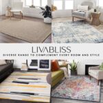 Livabliss Nairobi Geometric Rug - Scandi Area Rugs Living Room 130x170 cm, Dining, Kitchen - Neutral, Abstract Patterned Rugs, Boho Style, Easy Care Pile - Large Rug, Ivory, Black and Cream - Image 7