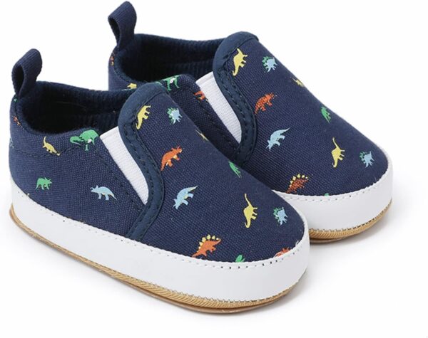 FGUUTYM Baby Shoes 6-12 Months Boys Christening Single Shoes Toddler Shoes Soft Sole Non-Slip First Walking Shoes Baby Shoes Girls Low Shoes Indoor Breathable Flat Shoes, blue, 1 - Image 4