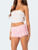 Women Ruffle Shorts Lolita Bloomers Y2k Fairy Lace Layered Shorts Sexy Boy Shorts Layered Bottoms Sweet Cute Panties - Image 3