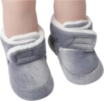 Baby Boy Booties 6 12 Months Baby Outdoor Boots Soft Warm Shoes First Cotton Walkers Boys Girls Boots Baby Infant Plush Snow Baby Shoes Winter Snow Boots for Kids Infant Trainers Boots - Image 3