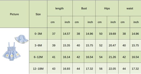 XIXIMAON Baby Girl Summer Outfit Sleeveless Skirt Romper Smocked Camisole Flower Embroidery Stripe Bodysuit with Sunhat Newborn Beach Dress Girls - Image 7