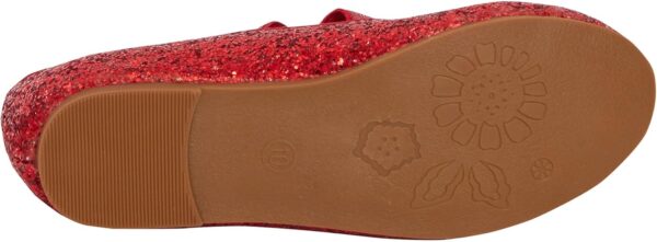 Girls Glitter Ballet Shoes Kids Flat Elastic Strap Ballerina Party Shoes Wedding Bridesmaid Shoes - Image 4