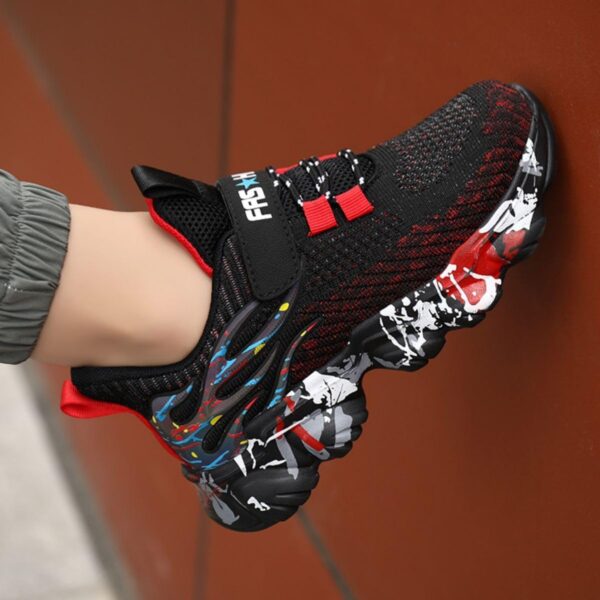 Boys Basketball Shoes Boys Sneakers Men's Basketball Shoes Lining High Top Sport Shoes for Unisex Kids - Image 3