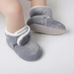 Baby Boy Booties 6 12 Months Baby Outdoor Boots Soft Warm Shoes First Cotton Walkers Boys Girls Boots Baby Infant Plush Snow Baby Shoes Winter Snow Boots for Kids Infant Trainers Boots - Image 5