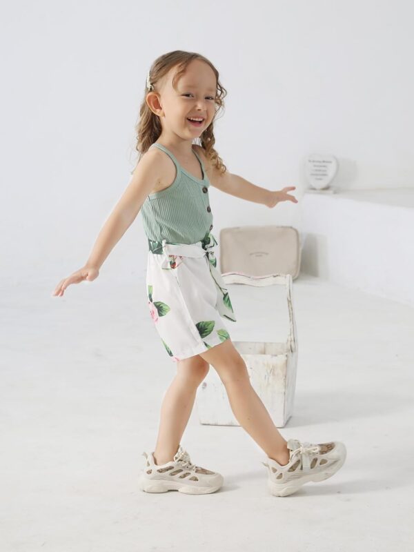 Tearfuty Toddler Girl Clothes Baby Girl Sleeveless Romper One-piece Jumpsuit Summer Clothes Set - Image 5