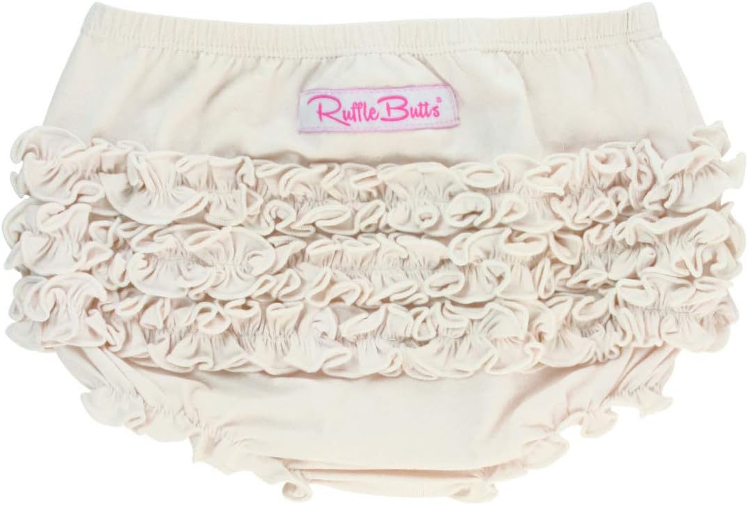 61NWtD5lChL._AC_SL1320_.jpg RuffleButts Baby/Toddler Girls Knit Ruffled Bloomer - Image 1