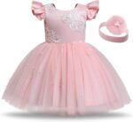 TTYAOVO Baby Girl Dress Toddler Flower Party Princess Dress