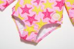 BONVERANO Infant and Baby Girl Swimsuits/Rashguard One Piece UPF 50+ Sun Protection Ruffle Zipper with Sun Cap. - Image 6