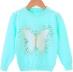 Peacolate 18Months-10T Little Big Kids Girls Clothing Sets 2pcs Top Cotton Knitted Sweater Pullover with Denim Jeans - Image 2