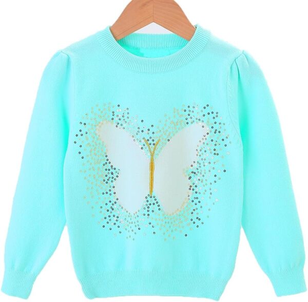 Peacolate 18Months-10T Little Big Kids Girls Clothing Sets 2pcs Top Cotton Knitted Sweater Pullover with Denim Jeans - Image 2